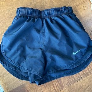 Nike Dri Fit Lined Running Shorts Black Women's Size XS